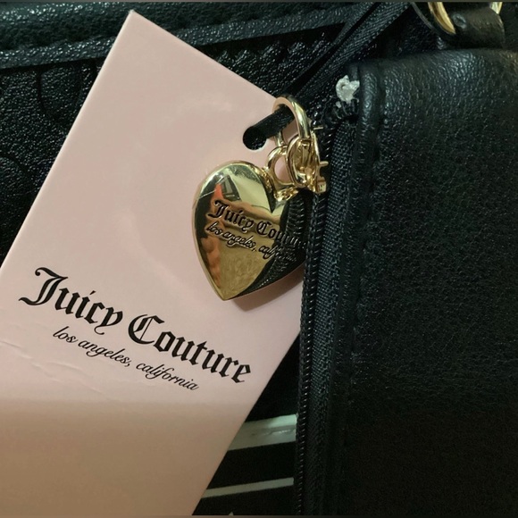 Juicy Couture Fashionista Dome Weekender Duffle Bag Liquorice Black & Wallet-NEW - Picture 8 of 11